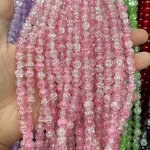 Single Pure Color Glass Beads - Multicolor 8mm Round Beads for DIY Jewelry Making