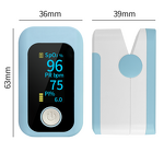 Pulse Oximeter Manufacturer - Portable Fingertip Blood Oxygen SPO2 Pulse Rate Optional Battery Lanyard