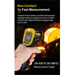 Thermometer Manufacturer - Electric Infrared Temperature Gun with Digital Laser for Forehead Use