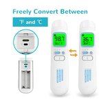 Thermometer Manufacturer - No Touch Digital for Adults Kids Accurate Reading Fever Alarm 2-in-1
