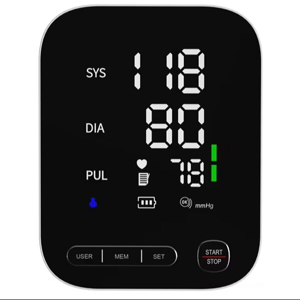 Blood Pressure Monitor Manufacturer - Portable Medical Class II Electric LED Large Curved Screen Arm Digital