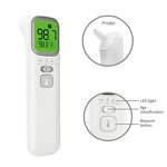 Thermometer Manufacturer - AOJ Large Display Digital Quick Body and Ear Non-Touch Infrared Forehead Baby