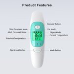 Thermometer Manufacturer - Medical Grade Handheld Digital Infrared Forehead Non-Contact Backlit Display