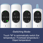 Thermometer Manufacturer - Advanced Bluetooth Wireless Digital Infrared Forehead No-Touch for Babies