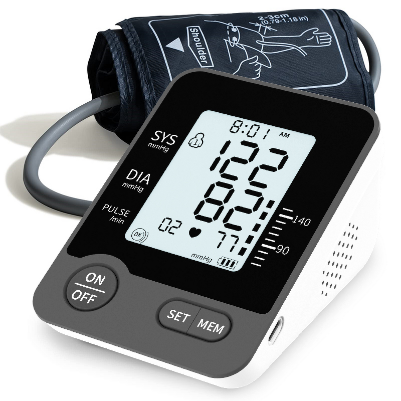 Blood Pressure Monitor Manufacturer - Large LCD Arm with Irregular Heartbeat Detection 120 Memory