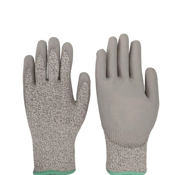 Cut Proof Gloves Manufacturer - Non-Slip Grip PU Palm Fit for Handling Slitter Blades