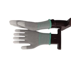 ESD Gloves Manufacturer - RoHS Compliant PU Tip for Optical Lenses Manufacturing