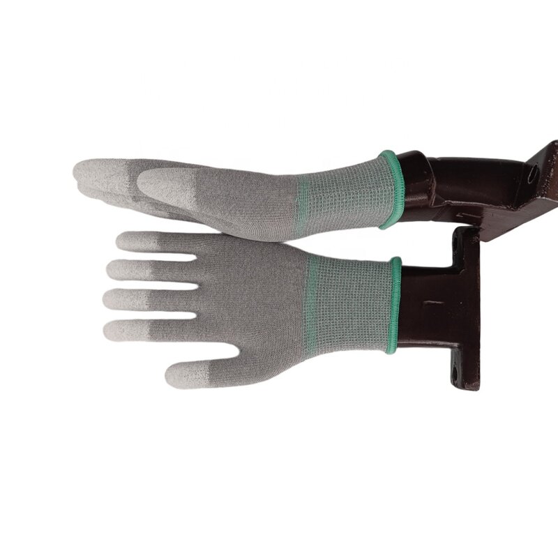 ESD Gloves Manufacturer - RoHS Compliant PU Tip for Optical Lenses Manufacturing