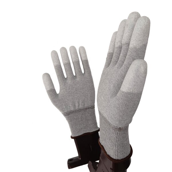 ESD Gloves Manufacturer - Eco-friendly Large L Size 9 PU Top Fit for Handling Semiconductors