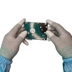 ESD Gloves Manufacturer - RoHS Compliant PU Tip for Optical Lenses Manufacturing