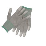 ESD Gloves Manufacturer - Washable Medium M Size 8 Breathable for Computer Assembly Polyester/Carbon Fiber