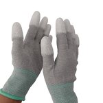 ESD Gloves Manufacturer - RoHS Compliant PU Tip for Optical Lenses Manufacturing