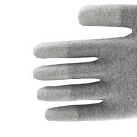 ESD Gloves Manufacturer - Washable Medium M Size 8 Breathable for Computer Assembly Polyester/Carbon Fiber