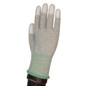 ESD Gloves Manufacturer - Washable Medium M Size 8 Breathable for Computer Assembly Polyester/Carbon Fiber