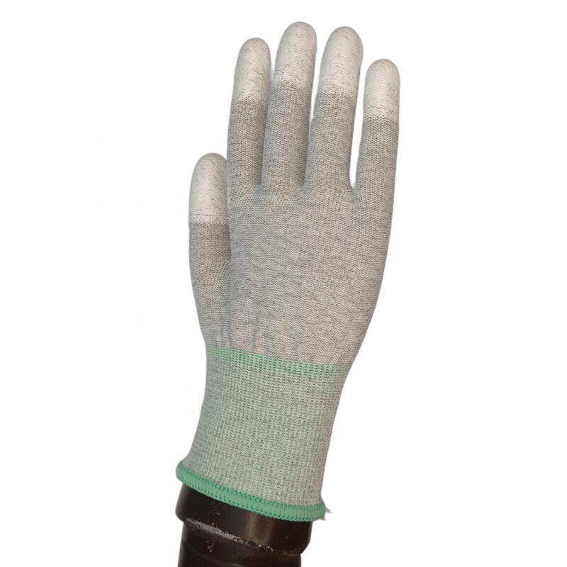 ESD Gloves Manufacturer - Washable Medium M Size 8 Breathable for Computer Assembly Polyester/Carbon Fiber