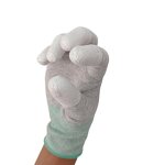 ESD Gloves Manufacturer - Durable PU Dipped Top Fit for Handling Semiconductors PC Building Automotive Industry