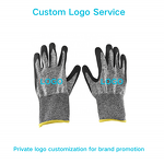 Cut Resistant Gloves Manufacturer - M Size High Dexterity for Rebar Tying Construction with Nitrile Sandy Palm Coating