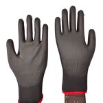 PU Coated Work Gloves Manufacturer - Washable Black for Automotive Industry and GPS Installation
