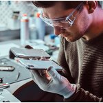 ESD Anti-Static Gloves Manufacturer - High Resistance Carbon Fiber for PC Building & Repair with PU Coating