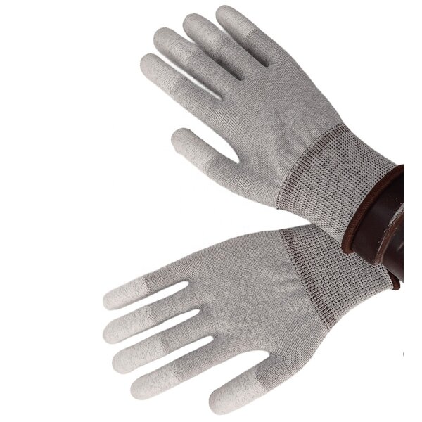 ESD Gloves Manufacturer - Durable PU Dipped Top Fit for Handling Semiconductors PC Building Automotive Industry