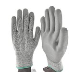 Cut Resistant Work Gloves Manufacturer - Non Slip ANSI A4 with PU Coating for Metal Fabrication Wood Working Construction