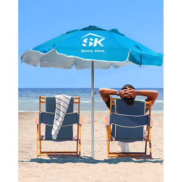 Beach Umbrella Manufacturer - Selling Well Promotional Big Size Wind Resistant Heavy Duty Manual Open Business Sun