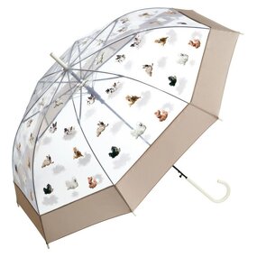 Stick Umbrella Manufacturer - New Design Custom Printing Strong Windproof Transparent with Lovely Pattern