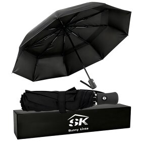 Travel Umbrella Manufacturer - Free Sample Custom Logo Promotional 3 Folding Pongee Outdoor Foldable Rain