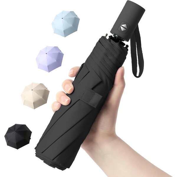Folding Umbrella Manufacturer - All Automatic Open Fold Portable Travel 46 Inch Nylon with UV Protected