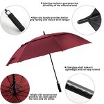 Golf Umbrella Manufacturer - Red with Sleeve with Strap Fully Customized 64 Inch