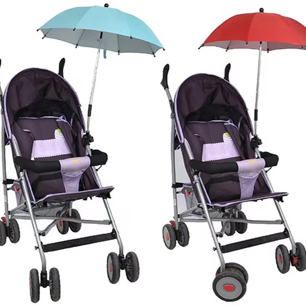Baby Stroller Umbrella Manufacturer - Tricycle Universal Hand Pushed with UV Protection Children Clamp 360 Adjustable