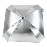Golf Umbrella Manufacturer - MOQ 50 with Marker Bright Silver 62 in Customizable with Logo