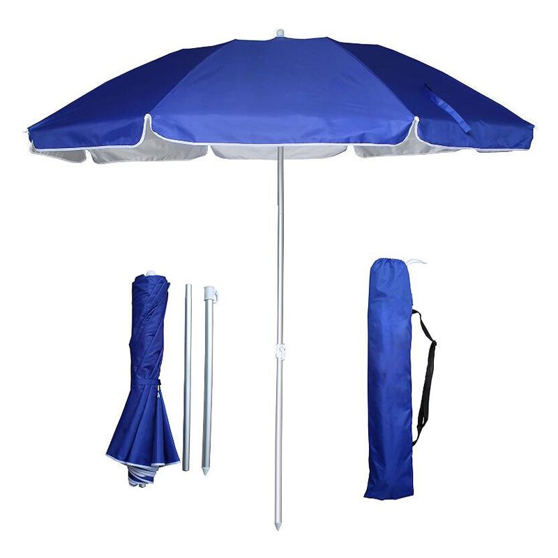 Beach Umbrella Manufacturer - Customizable Vintage Strong Black UV Tilt Sun Outdoor Promotional Product