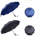 Automatic Umbrella Manufacturer - Wholesale Promotional 3 Folding UV for Rain Windproof Sun Parasol Custom