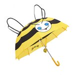 Kids Umbrella Manufacturer - Bee Cartoon Shape Manual Safety Open 16inch Xiamen Cheap Dome Academy