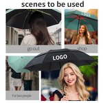 Folding Umbrella Manufacturer - 21 Inch Customised 2 Fold Extra Large Shelf Folding 24 Inch