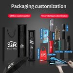 Umbrella Manufacturer - Fully Automatic Dual-Use Business 3-Fold Sunscreen Sunshade with LED Flashlight