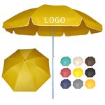 Beach Umbrella Manufacturer - Promotion Yellow Color High Quality Custom Commercial Print 2*2 Meters Outdoor Big