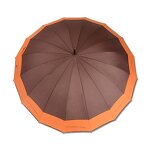 Stick Umbrella Manufacturer - Standard Size Semi Automatic Open 23inch Korean Popular Wooden Handle Designer 16 Ribs