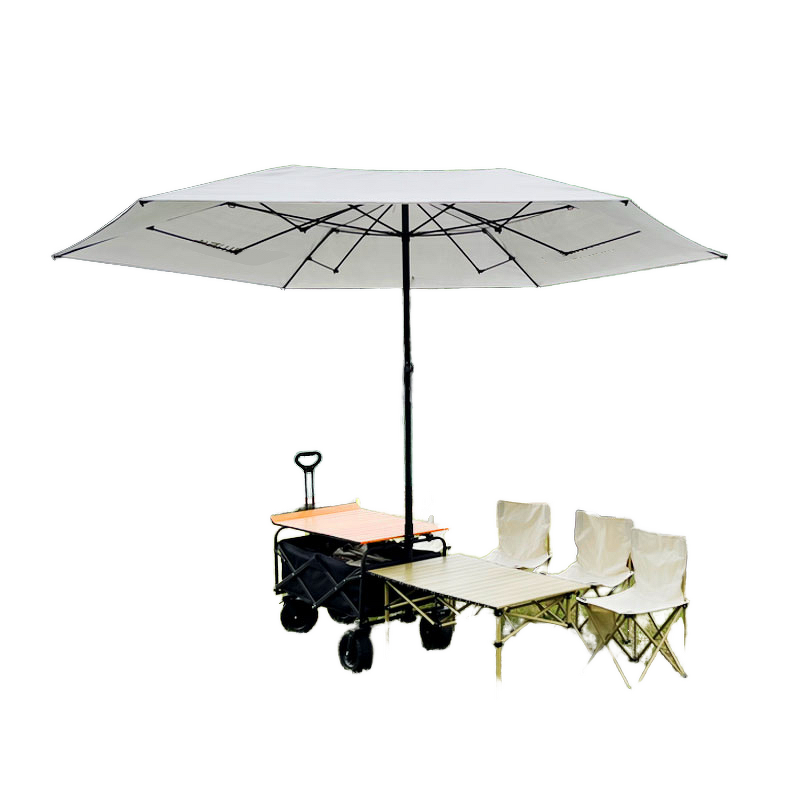 Folding Wagon Manufacturer - Heavy Duty Portable Collapsible Beach Cart with Big Wheels for Sand Camping Trolley Large Capacity