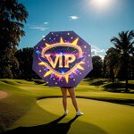 Golf Umbrella Manufacturer - Custom Full Image Digital Print with Custom Logo Printing