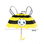 Kids Umbrella Manufacturer - Bee Cartoon Shape Manual Safety Open 16inch Xiamen Cheap Dome Academy