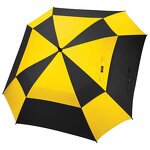 Golf Umbrella Manufacturer - Extra Large 62/68 Inch Vented Square Windproof Auto Open Double Canopy
