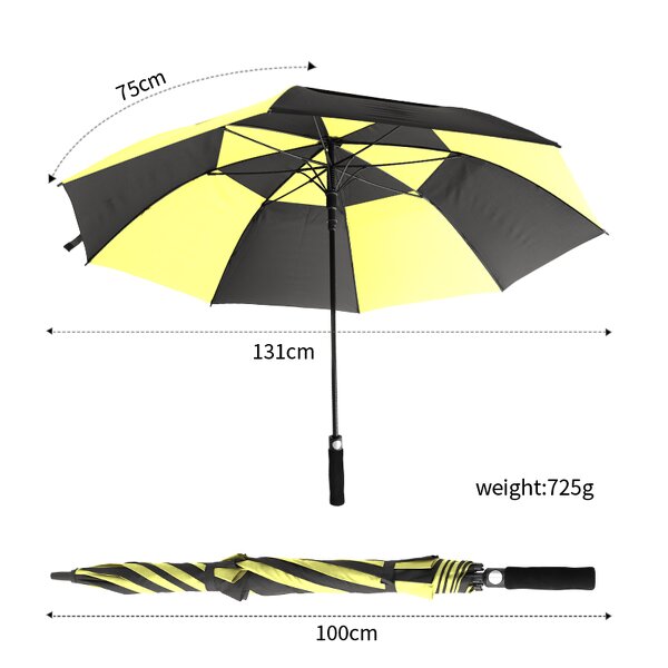 Golf Umbrella Manufacturer - Automatic Large Size Windproof Printable Logo Long Handle Thickened