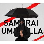 Samurai Umbrella Manufacturer - Supplier Promotional Premium 23 Inches 8 Ribs Japanese Style Automatic Black Cool Katana