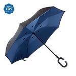 Reverse Umbrella Manufacturer - Accept Custom Full Print 23 Inch 8 Panels Manual Open Inverted with C Shape Handle