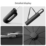 Folding Umbrella Manufacturer - Creative Automatic Reverse Inverted for Men Women Reflective Windproof
