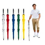 Golf Umbrella Manufacturer - MOQ 50 with Marker Bright Silver 62 in Customizable with Logo