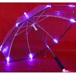 Straight Umbrella Manufacturer - Wholesale Promotional Outdoor Pattern Plastic with Back Light