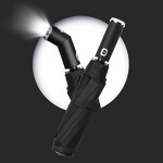 LED Umbrella Manufacturer - Wholesale Fully Automatic Sunscreen Sunshade Dual Use with LED Flashlight 3 Fold